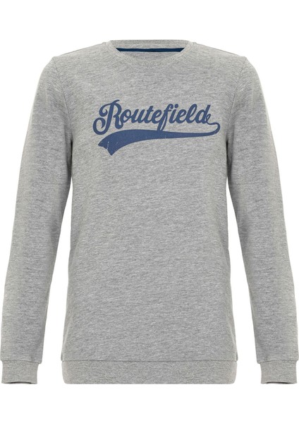 Hook Unisex Çocuk Gri Sweatshirt