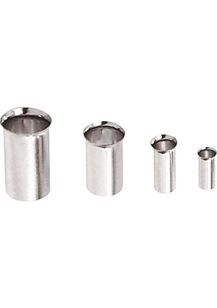 Tel Bakır Sıkma Bağlantı Halkaları, Awg 4,6,8,10 Yalıtımsız Kablo Muhafazası Yüksük Pim Kablo Sonu Terminal Kiti (240 Adet) (Yurt Dışından) fırsatları