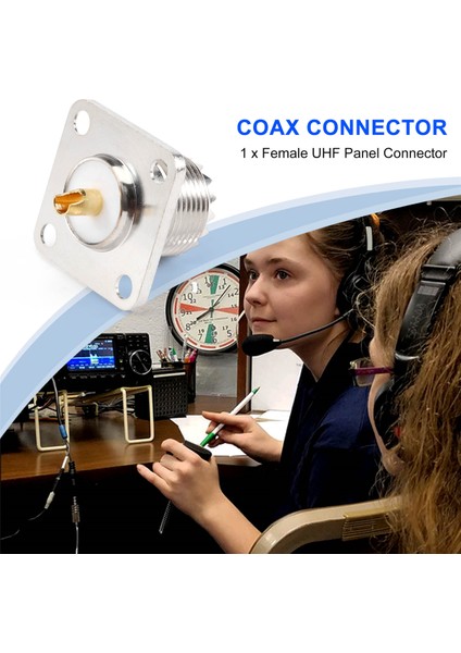 Uhf SO-239 Dişi Jack Kare Şekli Lehim Kupası Koaksiyel Konektörü Amatör Radyo Için (Yurt Dışından) indirimleri