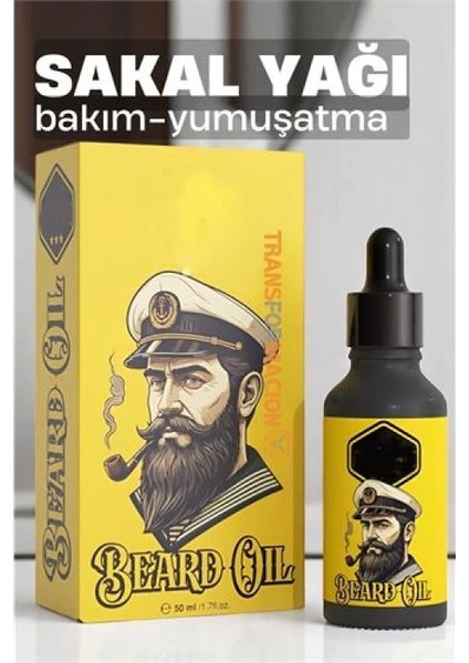 Sakal Bakım Yağı - Nemlendirici Sakal Yağı Sakal Yumuşatıcı 50 ml