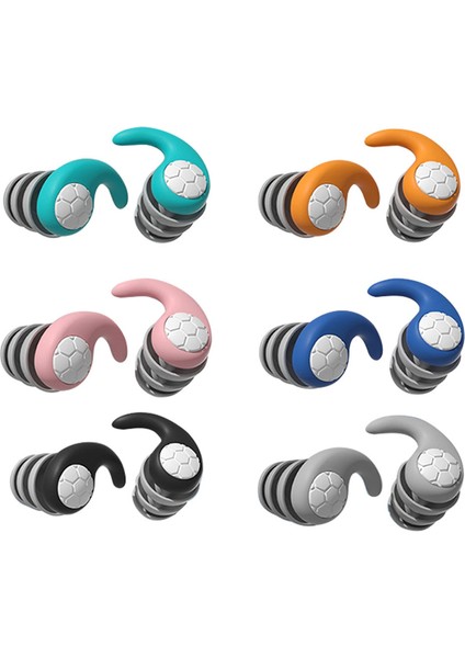 Uyumak Için 6 Çift Su Geçirmez Kulak Tıkacı, Uyumak Için Gürültü Önleyici Kulak Tıkacı Yüzme Çalışma Seyahat S (Yurt Dışından)