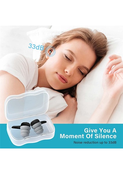 Uyumak Için 6 Çift Su Geçirmez Kulak Tıkacı, Uyumak Için Gürültü Önleyici Kulak Tıkacı Yüzme Çalışma Seyahat S (Yurt Dışından) fiyatları