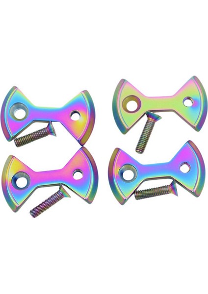 1 Takım Titanyum Bisiklet Kilitleme Pedalı Bisiklet Pedalı Plaka Papyon Şekli Speedplay Sıfır Işık Eylem Vidaları Cıvata, 9 (Yurt Dışından)