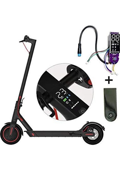Elektrikli Scooter Devre Xiaomi Mıjıa M365 Pro Scooter Dashboard Içerir Ekran Anahtarı Kapağı Yedek Parçalar (Yurt Dışından) modelleri