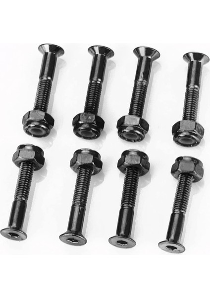 16 Takım 1 Inç Kaykay Montaj Donanımı Vidalar Cıvata Kaykay Donanım Vidaları Kaykay Parçaları (Yurt Dışından) fiyatları