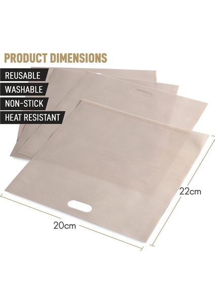 Izgara Peynirli Sandviçler Için 8 Paket Tekrar Kullanılabilir Tost Poşeti - Yapışmaz Izgara Peynirli Tost Poşeti Tekrar Kullanılabilir (Yurt Dışından) indirimleri