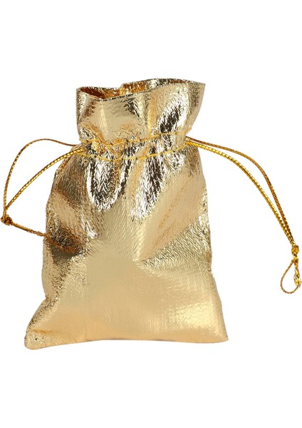 100 Adet Altın Folyo Organze Çanta Şeker Hediye Keseleri Noel Dekorasyon Düğün Parti Favor Kese Hediye Paketleme Torbaları Büzgülü Kese 7x9 cm (Yurt Dışından) modelleri