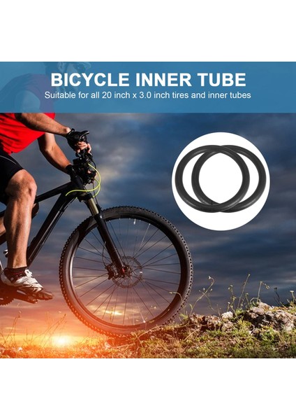 Paket Mtb Bisiklet Tüpleri 20X3.0 32MM Schrader Valf 20 Inç Bisiklet Lastiği Tüpleri Dağ Bisikleti Iç Tüpler (Yurt Dışından) fırsatları