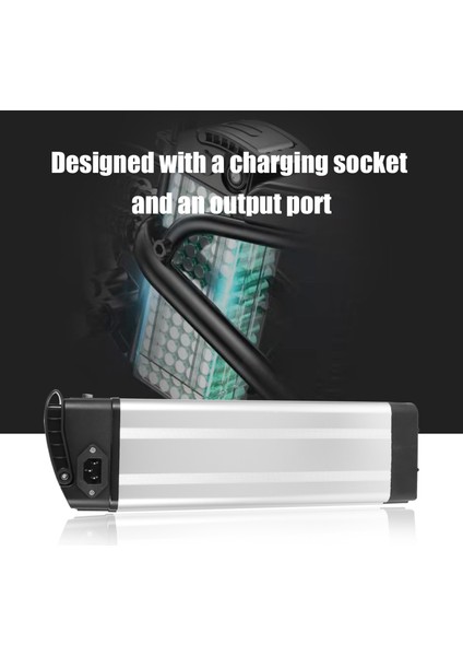 Elektrikli Bisiklet 36V/48V Büyük Kapasiteli Pil Kutusu 18650 Tutucu Kılıf E-Bisiklet Aksesuarları Canon Kafa Için (Yurt Dışından) modelleri