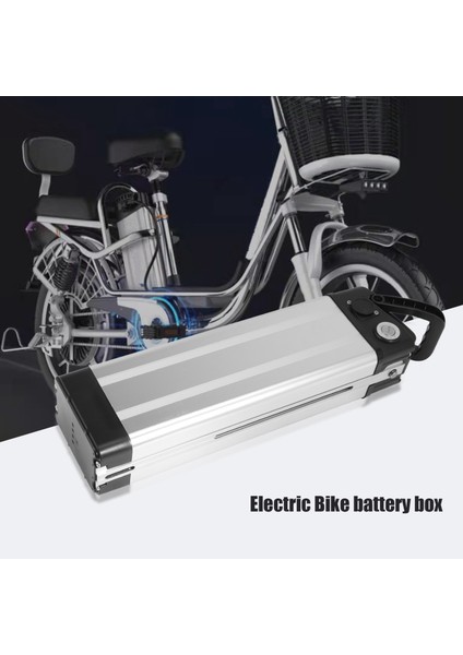 Elektrikli Bisiklet 36V/48V Büyük Kapasiteli Pil Kutusu 18650 Tutucu Kılıf E-Bisiklet Aksesuarları Canon Kafa Için (Yurt Dışından) fırsatları
