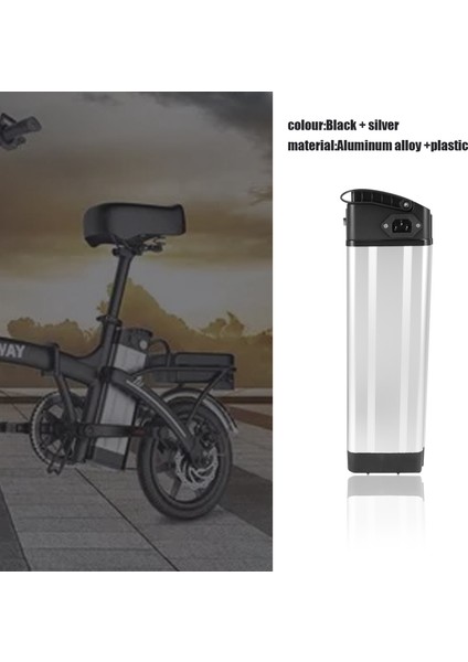 Elektrikli Bisiklet 36V/48V Büyük Kapasiteli Pil Kutusu 18650 Tutucu Kılıf E-Bisiklet Aksesuarları Canon Kafa Için (Yurt Dışından) indirimleri