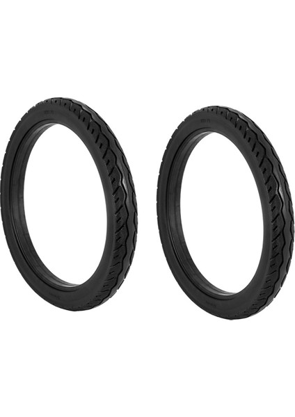 2 Adet 16 Inç 16X1.75 Bisiklet Katı Lastikler Bisiklet Bisiklet Lastikleri Bekleme Kauçuk Kaymaz Lastikler Bisiklet Lastiği Siyah (Yurt Dışından)