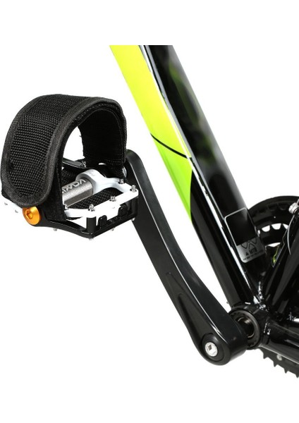 Asker Sabit Dişli Fixie Bmx Bisiklet Bisiklet Kaymaz Çift Yapışkanlı Sapanlar Pedalı Ayak Klipsi Kayış Kemer Siyah (Yurt Dışından) fırsatları