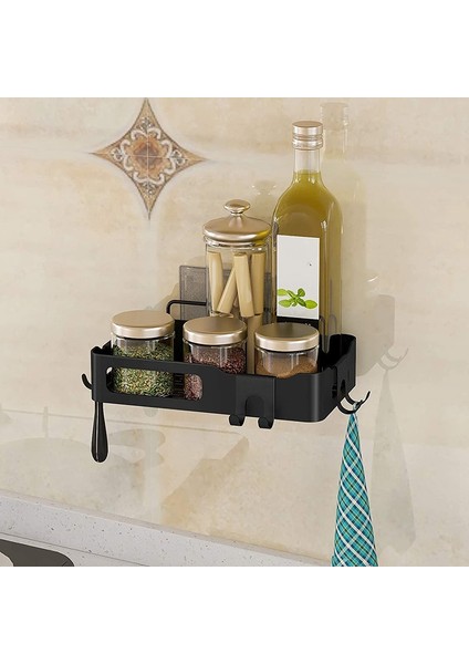 Duş Sepeti Duş Rafı Delmesiz, Kancalı Duş Braketi Banyo Rafı Sabunluk Şampuan Için Sabun Rafı (Yurt Dışından) indirimleri