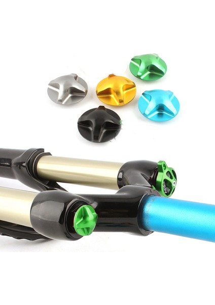 Bisiklet Çatal Kapağı Ön Gaz Omuz Kapakları Alüminyum Alaşımlı Nozul Dağ Bisikletleri Için Bisiklet Ön Çatal-Siyah (Yurt Dışından) modelleri