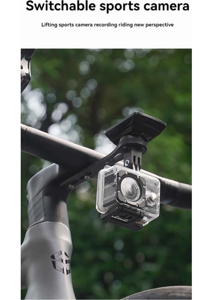 Bisiklet Bilgisayar Tutucu Gidona Karbon Fiber Kronometre Standı Tutucu El Feneri Braketi Kamera Adaptörü (Yurt Dışından)