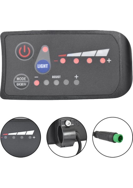 S810 E-Bisiklet Metre LED Ekran 48 V IP65 Uart Protokolü Elektrikli Bisiklet Için Elektrikli Bisiklet Metre 6pın (Yurt Dışından) fiyatları