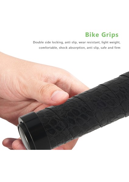 Bisiklet Gidon Sapları Bisiklet Kolu Sapları Kaymaz Çift Kilit Bisiklet Gidon Mtb Yol Bisikleti Scooter Katlanır Siyah (Yurt Dışından) fırsatları