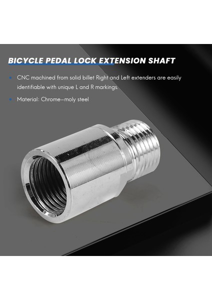 Dağ Yolu Bisiklet Pedalı Kilidi Uzatma Mili Pedalı Uzatma Uzatma Çelik Mil Pedalı Genişletici Mtb Bisiklet Pedalı (Yurt Dışından) indirimleri