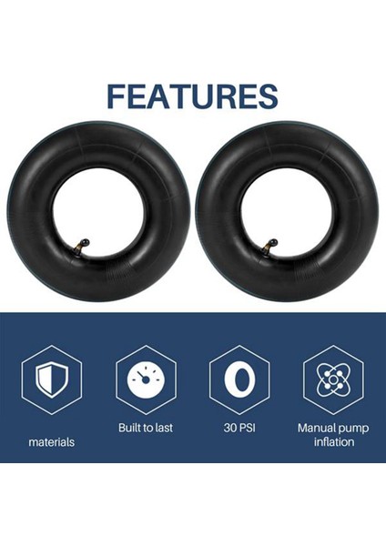 Adet 4.10/3.50-4 Inç Iç Tüp Lastiği El Arabası, Dolly, El Arabası, Çim Biçme Makinesi, 4.10-4 Kazayağı ile Yedek Tüp (Yurt Dışından) indirimleri