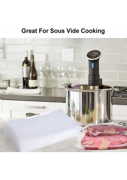 100 Adet Gıda Vakum Paketleme Torbası Mutfak Gereçleri Vakum Sızdırmazlık Makinesi Gıda Torbası (Yurt Dışından) fırsatları