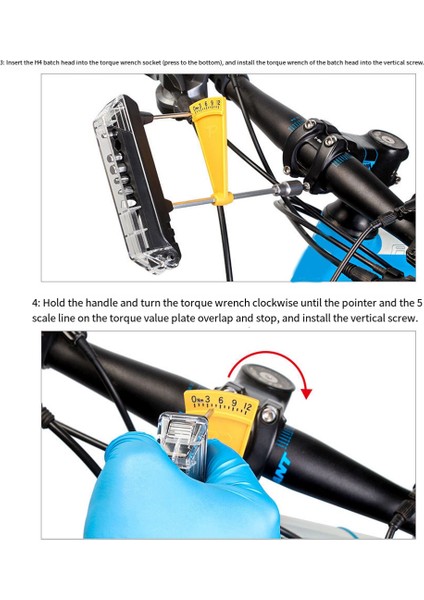 Toopre 3-12NM Tork Anahtarı 3/4/5/6mm T25 Bisiklet Tamir Aletleri Anahtarı Bisiklet Bakım Anahtarı Altıgen Anahtar Takım Seti Mavi (Yurt Dışından) fiyatları