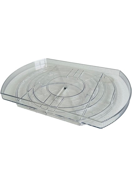 Buzdolabı, Slayt ve 360° Dönebilen Dikdörtgen Döner Tabla Düzenleyici ve Buzdolabı Için Depolama Için Kare Döner Susan Düzenleyici (Yurt Dışından)