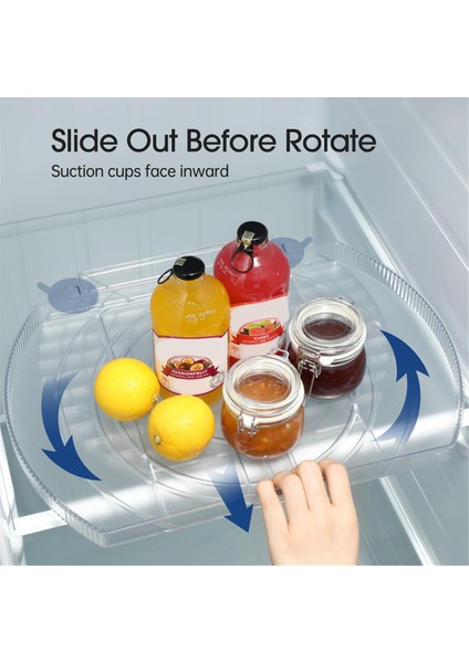 Buzdolabı, Slayt ve 360° Dönebilen Dikdörtgen Döner Tabla Düzenleyici ve Buzdolabı Için Depolama Için Kare Döner Susan Düzenleyici (Yurt Dışından) indirimleri