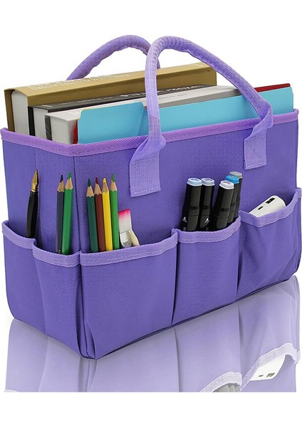 Cepli Malzemeler Için El Işi ve Sanat Çantası, Sanatçı, Çocuk, Öğretmen Organizatör Depolama Alanı Için Oxford Tote Çanta, A (Yurt Dışından) indirimleri