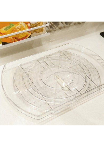 Buzdolabı Için Döner Tabla, Buzdolabı Dolabı, Kiler Için Kare Döner Tabla Düzenleyici, 1 Paket - Şeffaf (Yurt Dışından) fiyatları