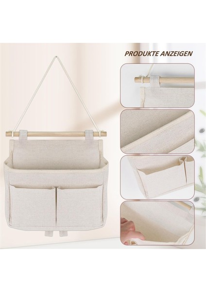 2'li Paket Askılı Saklama Çantası, Yüksek Kapasiteli Montaj, Yapışkan Kancalı 3 Bölme, Askılı Düzenleyici (Yurt Dışından) fırsatları