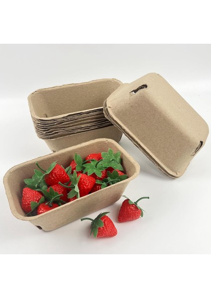 50 Paket Meyve Toplamak Için Hamur Elyaflı Meyve Sepeti, Yaban Mersini Ahududu Kiraz Çilek Için Kalıplanmış Meyve Sepeti (Yurt Dışından) indirimleri