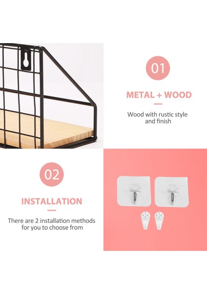 Dövme Demir Yüzen Raflar Duvara Monte Depolama Rafı Yaratıcı Yatak Odası Duvar Rafı Delme Gerektirmeyen Raf (Yurt Dışından) indirimleri