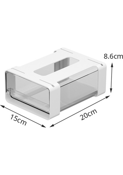 Kağıt Tabak Tutucu, Dolap Altı Çekmece Düzenleyici, Mutfak Dolabı Için Plastik Saklama Düzenleyici, Dolap Aksesuarları-B (Yurt Dışından) fırsatları
