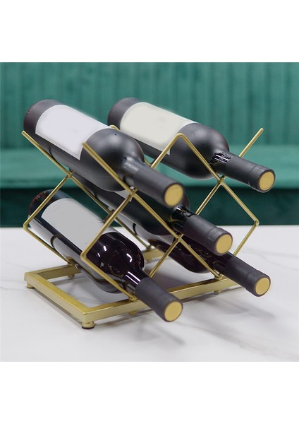 Dövme Demir Altın Şarap Rafı Ev Şarap Depolama Rafı Şarap Rafı Süsleri (Yurt Dışından) modelleri