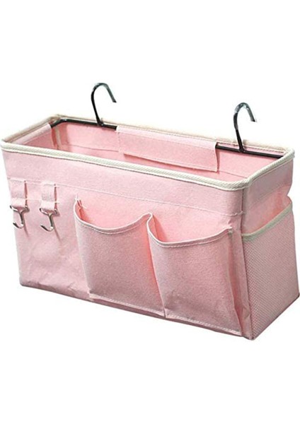 Yatak Başı Saklama Cebi, Cep Telefonu, Dergi, Gözlük, Pembe Düzenlemek Için Yatak Başı Askılı Saklama Çantası (Yurt Dışından)