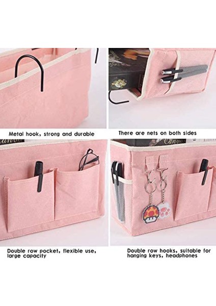 Yatak Başı Saklama Cebi, Cep Telefonu, Dergi, Gözlük, Pembe Düzenlemek Için Yatak Başı Askılı Saklama Çantası (Yurt Dışından) fırsatları