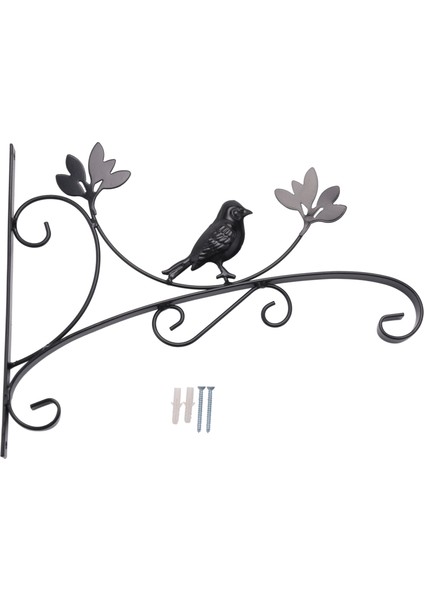 Askılı Sepet Braketleri Duvar Fenerleri Bitki Kancaları Vidalı Düz Kuş Yemliği Askısı (Yurt Dışından)