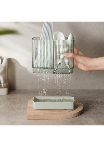 Mutfak Gereçleri Tutucu, Pişirme Gereçleri Küpü Duvara Monte Edilen Gereçler Düzenleyici Tezgah Üstü Gereç Depolama Mutfak Için, Yeşil (Yurt Dışından) indirimleri