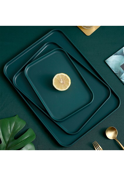 Dikdörtgen Plastik Servis Tepsisi Zarif Iskandinav Yaratıcı Çok Fonksiyonlu Mutfak Düzenleyici Ev Meyve Tatlı Tepsisi (Yurt Dışından) fiyatları