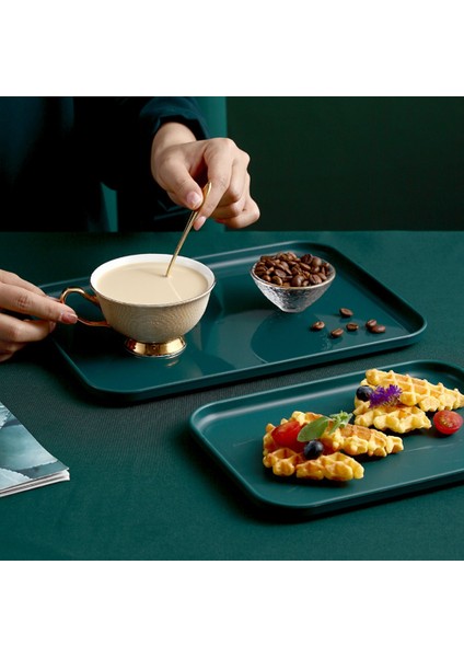 Dikdörtgen Plastik Servis Tepsisi Zarif Iskandinav Yaratıcı Çok Fonksiyonlu Mutfak Düzenleyici Ev Meyve Tatlı Tepsisi (Yurt Dışından) fırsatları