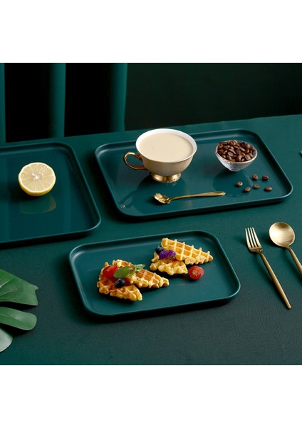 Dikdörtgen Plastik Servis Tepsisi Zarif Iskandinav Yaratıcı Çok Fonksiyonlu Mutfak Düzenleyici Ev Meyve Tatlı Tepsisi (Yurt Dışından) indirimleri