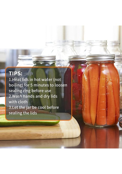 100 Adet 70MM Düzenli Ağız Konserve Kapakları Topu, Kavanoz Bölünmüş Tip Metal Kavanoz Kapakları Konserve Için, Düzenli Ağız Kavanozları Için (Yurt Dışından) indirimleri