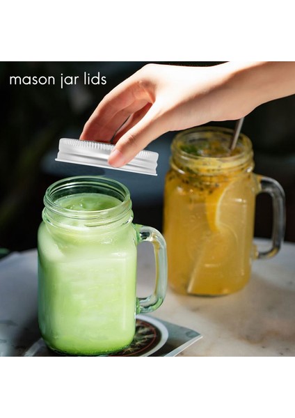 20 Parça Kavanozla Uyumlu Saman Delikli Metal Normal Ağızlı Kavanoz Kapakları (Gümüş, 2,7 Inç) (Yurt Dışından) modelleri