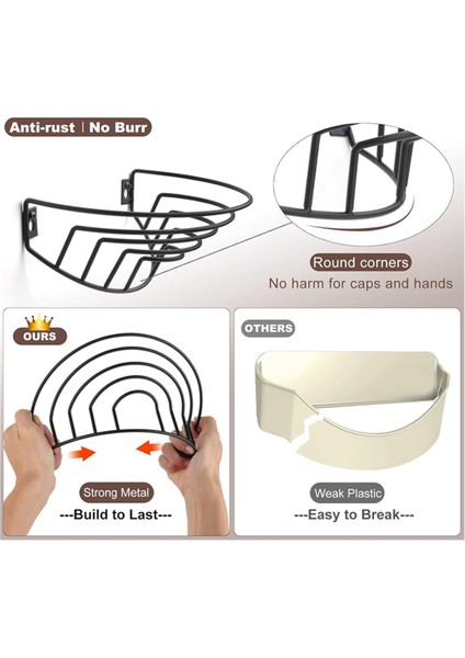 Duvar ve Kapı Için Şapka Askısı Beyzbol Şapkaları Metal Şapka Düzenleyici Şapka Askısı Dolap Şapka Depolama Duvar Montajı (Yurt Dışından) indirimleri