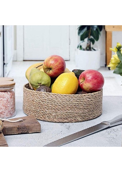 Saman Dokuma Sepeti Çamaşır Sepeti Aşınmaya Dayanıklı Aperatifler Oyuncaklar Saklama Çantası Yurt Için Çeşitli Eşyalar Saklama Kutuları (Yurt Dışından) indirimleri