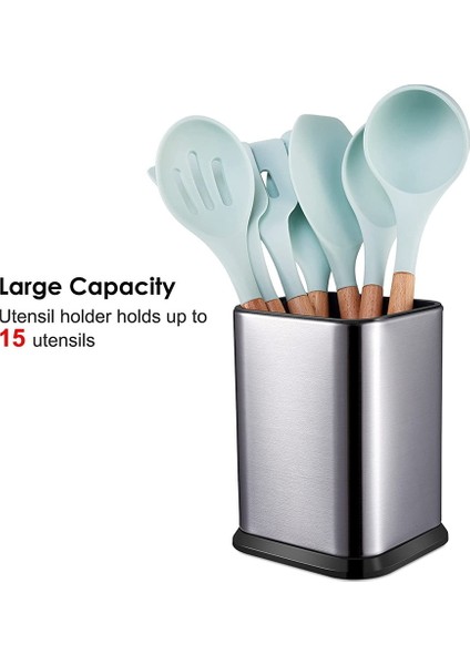 Mutfak Eşyası Tutacağı, Tezgah Üstü Pişirme Gereçleri Tutucusu Kolay Temizlenmesi Için Derin ve Sağlam Organizatör (Yurt Dışından) fırsatları