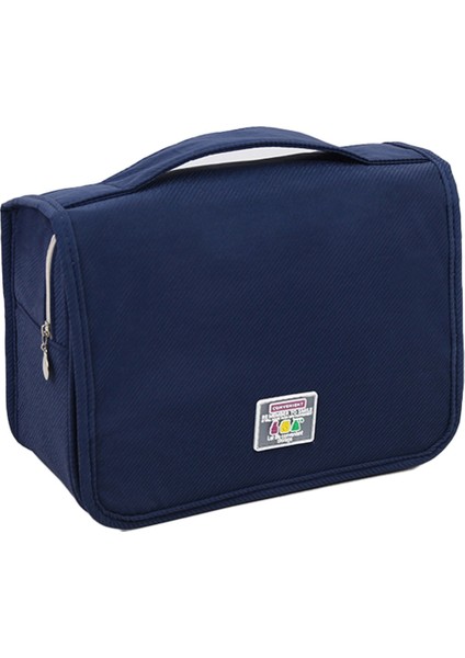 Asılı Kozmetik Organizatör Taşınabilir Seyahat Bagaj Çantası Bavul Makyaj Organizatör Yı Saklama Çantası Lacivert (Yurt Dışından)