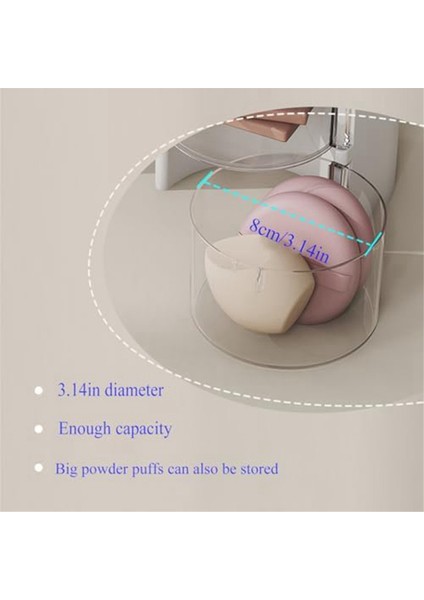 Makyaj Fırçası Tutucu 2 Yuvalı Makyaj Fırçası Düzenleyici, 3 Katlı Döndürülebilir Kozmetik Düzenleyici, Masaüstü Makyaj Kutusu, Pembe (Yurt Dışından) modelleri