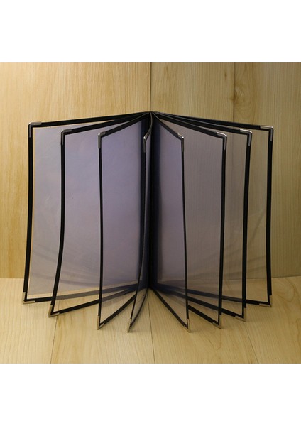 A4 Boyutunda Şeffaf Restoran Menü Kapakları Kitap Stili Cafe 8 Sayfa 16 Görünüm (Yurt Dışından) modelleri